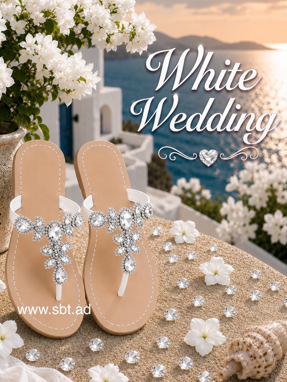 NEW Rhinestone Sandals Sparkling Bling Swarovski Crystal Beach Wedding Summer